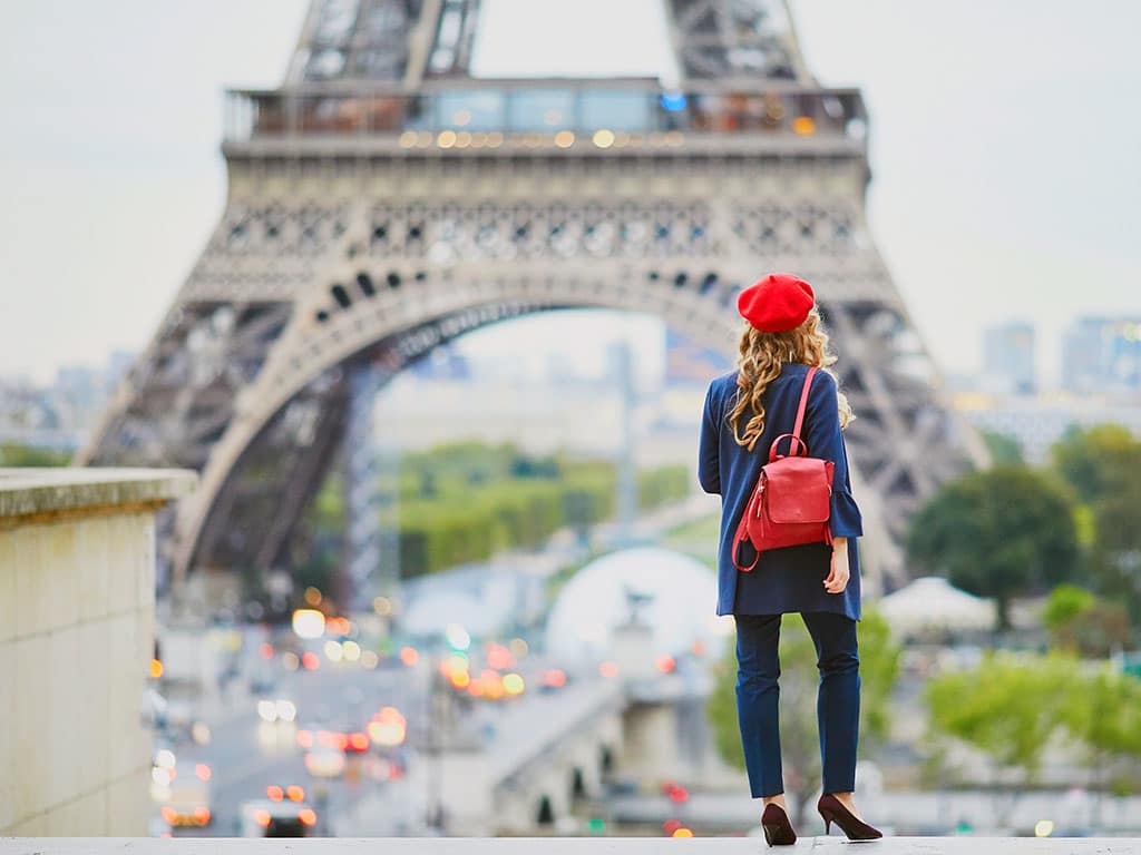 eiffel tower trocadero view french girl - Paris Tickets